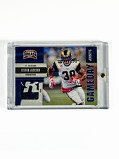 2011 Panini Threads Gameday Jerseys Steven Jackson  /50 Game Worn Logo Patch picture