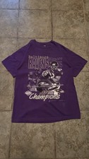 Vtg 2001 Baltimore Ravens AFC Champs Tee - Sz M picture