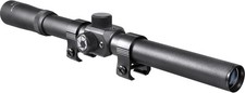 Barska 4X Rimfire Rifle Scope – 30/30 Reticle, Parallax Free at 4x15mm, Black  picture