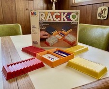Vintage 1978 Rack-O Card Game Milton Bradley #4705 Complete Plastic Racks Cards picture