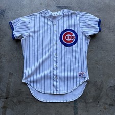 Vintage 80s Chicago Cubs Authentic On-Field Baseball Jersey Rawlings Size 48 picture