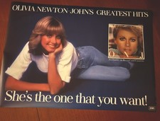 Olivia Newton-John Greatest Hits 1977 promo poster  19.6 x 27.5 inch picture