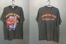 Vtg 1991 Monsters Of Rock Shirt Classic Style 2 Side Black Unisex Shirt KH16629 picture