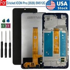 New For Cricket ICON Pro (2026) SN512C LCD Display Touch Screen Digitizer±Frame picture