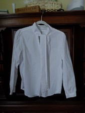 J Crew Women's Long Sleeve cotton White Tie Neck Polin Button Up PL Classic Nwot picture