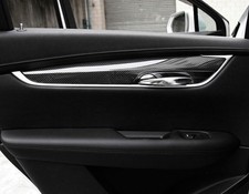 ABS Carbon Fiber Interior Door Panel Cover Trim Fit For Cadillac XT5 2016-2020 picture