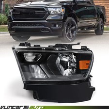 For 2019-2023 Dodge Ram 1500 Halogen Headlight Assembly Driver Left Black picture
