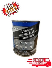 🔥 Vintage Flatz 5865 Hot Rod Blue Satin Acrylic Urethane 1 Quart 🎨 picture