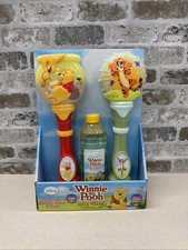 Little Kids Licensed Light-Up Bubble Wands 2-Pack – Pooh & Tigger, No-Spill, 3+ picture