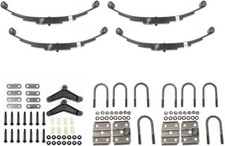 Greaseable 3500 lbs. Tandem Trailer Suspension Kit Leaf Springs, Shackle & UBolt picture