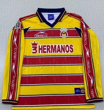 Club Atlético Monarcas Morelia 1999-2000 Home Retro Mens Long Sleeve Jersey picture