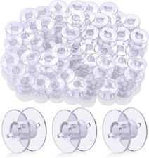 50pcs Sewing Machine Bobbins Class 15 Clear Plastic Bobbins Universal picture
