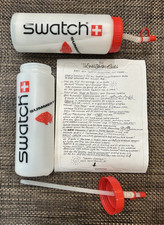 2 NEW 1993 Swatch Collectors Club Water Bottles w Papers picture