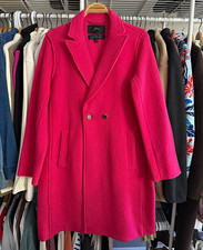 NWOT J.Crew Daphne Topcoat Italian Wool Coat Women's Hot Pink Size 12 J4864 picture