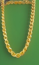 Authentic vintage 1980s signed Givenchy Gold Tone Curb Link Chain Necklace.  picture