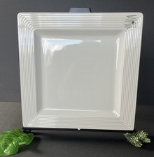 NORA FLEMING Large Square Tray Serving Platter Pinstripe NWT NEW 13” x 13” picture