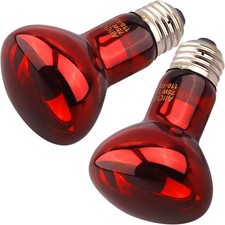 Reptile Red Night Light Bulb - 75W Reptile Heat Lamp Bulb Infrared Basking Spot picture