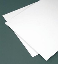 White Polystyrene Plastic Sheet - 1/8