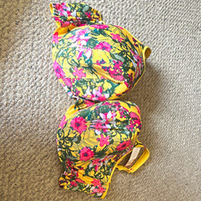 Cacique Modern Collection Balconette Bra 50I Lightly Lined Underwire Floral picture