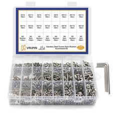 1200 PCS Nuts and Bolts Assortment Kit, Metric M2 M3 M4 M5 Machine Screws picture