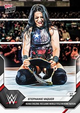Stephanie Vaquer Reina Chilena World Title 2026 WWE Topps NOW - Card 97 Presale picture