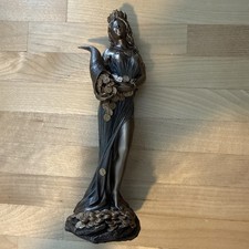 Goddess Of Wealth Tyche Lady Luck Fortuna Veronese Statue Bronze Finish 7.3