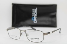 NEW CHARMANT CH12312 GR GREY BLUE PERFECT COMFORT AUTHENTIC EYEGLASSES 55-17 picture