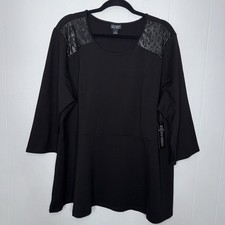 Catherine’s Black Label Women’s Tunic Top Size 2X NWT picture