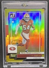 Fred Warner RARE GOLD REFRACTOR INVESTMENT CARD SSP PANINI 49ERS MINT picture