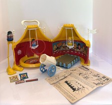 VTG 1977 Hasbro Weeble Big Tent Circus Playset Starring Wobbles & Accessories picture