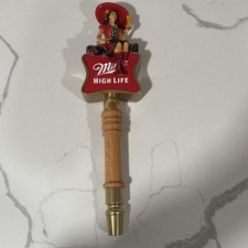 Miller High Life Beer Tap Handle/Knob Girl Lady in Red Breweriana picture