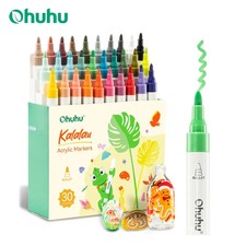 Ohuhu Acrylic Paint Markers 30 Colors Bullet Tip picture