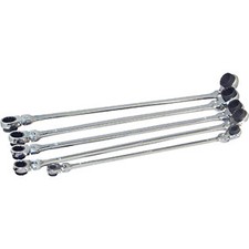 5 Pc. XL Ratcheting Wrench Set with 10 Metric Sizes PLT-99650 Brand New picture