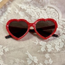 PIT VIPER The Responder Admirer Heart Sunglasses Red White Splatter No Box GREAT picture