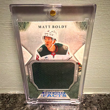 Upper Deck Artifacts Cold Hard Facts Matt Boldy CHF-MB Jersey Wild 1/25 *FOP* picture