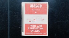 Oldsmobile A 1992-93 Parts Illustration Catalog 35A GM Manual picture