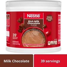 Nestle Hot Cocoa Rich Milk Chocolate Flavored Mix Powder, 27.7 oz, Can picture