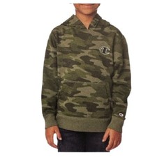 Champion Boy's Green Camo Print  Hoodie L 14 / 16 Hooded Sweatshirt picture
