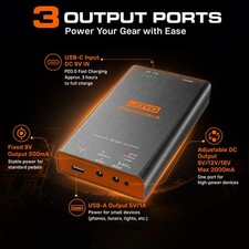 JOYO JP-09 9V/12V Portable Guitar Pedal Power Supply Rechargeable 4800mAh Batter picture