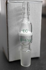 Chemglass Fritted Inlet Adapter 14/20 Inner Joint CG-1011-14 Liquid Transfer New picture