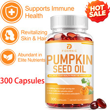 Pumpkin Seed Oil 3000mg 300 Capsules Rich in Acids & Antioxidants picture