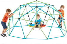 Climbing Dome, 10FT Geometric Dome Climber with Saucer Swing, 1000LBS Loading Ki picture