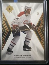 2021-22 Ultimate Collection Gold #/5 Shayne Corson #80 Montreal Canadians SSP picture
