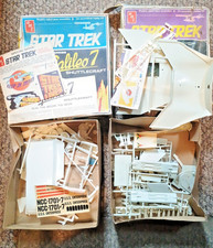 Vintage 1968 AMT Star Trek Klingon Battle Cruiser + Galileo 7 - {Partial Kits) picture