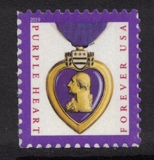 2019 Mint US Purple Heart Medal Forever Stamps Scott# 5419 (MNH) 100pc total picture