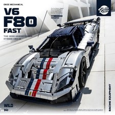 Technic 1:8 F80 Supercar Building Set MOC 4 Speed Gearbox V12 4703 Pieces picture