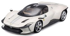 1:18th Ferrari Ferrari Daytona SP3 White with Grey Stripe picture