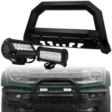 TLAPS For 2017-2025 Ridgeline Matte Blk AVT Angular Bull Guard+36W CREE LED Bars picture