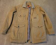 Patagonia Iron Forge Hemp Canvas Ranch Jacket Mens Medium Insulated Tan picture