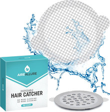 25-100 Pack Disposable Shower Drain Hair Catcher Mesh Stickers - Peel & Stick picture